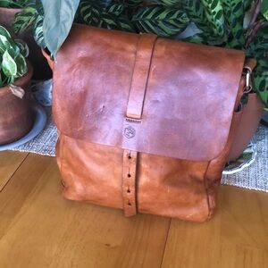 Really nice, Italian made leather satchel. 12x10x2.5.